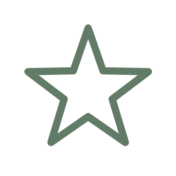 An outlined star.