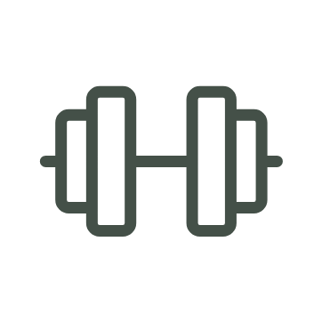 A barbell icon.