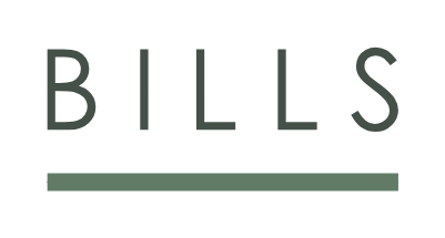 A BILLS label set over a quiet rule.