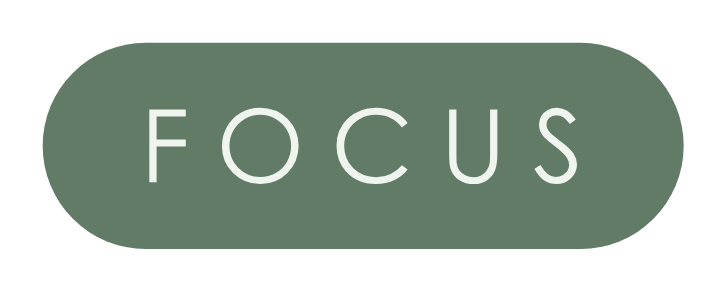 The FOCUS label in Sage Paper.